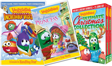 25 Days of Giveaways {2012} – Day Eighteen: Veggie Tales Triple Pack!!