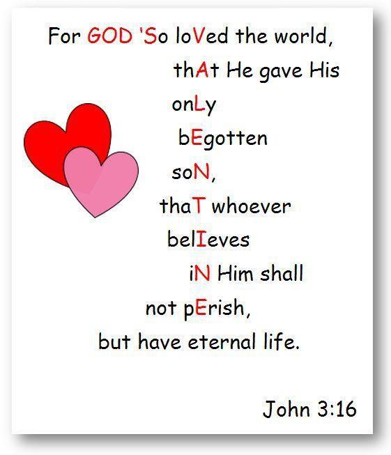 Happy Valentine's Day (John 3:16)