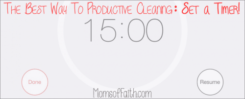 The Best Way To Productive Cleaning: Set a Timer!