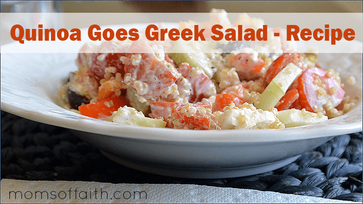 Quinoa Goes Greek Salad Recipe #quinoa #greek #salad #recipe