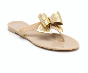Bow Accented Jelly Sandals from GoJane.com #sandals #summer
