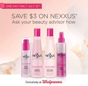 Join Nexxus® for an exclusive Saturdate at Walgreens!