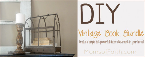 DIY: Vintage Book Bundle #homedecor #DIY