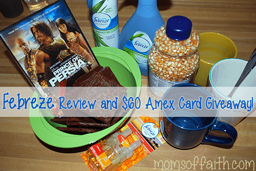 Febreze Review and Giveaway... PLUS a $60 Amex Card!
