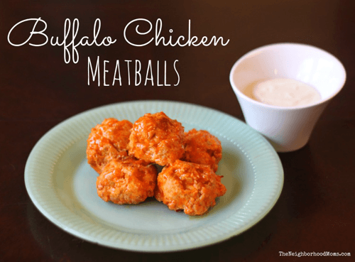 Buffalo Chicken Meatballs #recipe #chicken